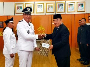 Lantik Penjabat dan Kepala Pekon di Ruang Rupatama, Bupati Tanggamus: “Keterbatasan Anggaran Bukan Alasan Untuk Pasif”