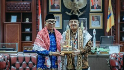Gubernur Rahmat Mirzani Djausal Terima Kunjungan Kehormatan Duta Besar Palestina Abdalfatah A.K. Alsattari