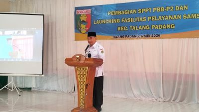 Bupati Tanggamus Launching Samsat Talang Padang, Target PBB-P2 2026 Capai Rp6,8 Miliar