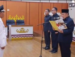 Bupati Tanggamus Lantik Kepala Pekon PAW Tegineneng, Tekankan Kreativitas dan Kemandirian Desa
