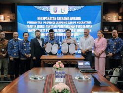 Gubernur Mirza dan PT Nusantara Plastik Energi Teken MoU Pengolahan Sampah dan Pengembangan Energi Hijau di Lampung