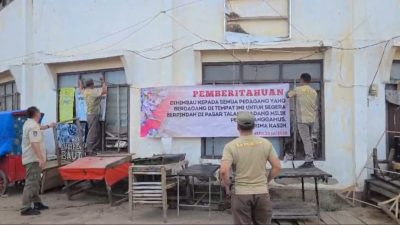 Geliat Sosialisasi Relokasi Pedagang Kian Masif, Pemkab Tanggamus Beri Insentif 6 Bulan Gratis Retribusi di Pasar Modern Talangpadang