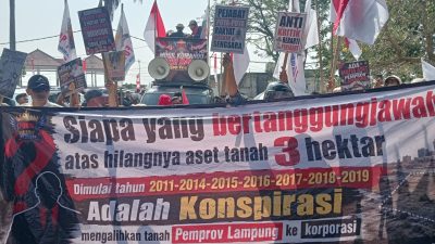‎Di Tengah Coffee Morning Tertutup, FOKAL Kepung Kejati Lampung: Desak Usut Dugaan Korupsi Aset 3 Hektare