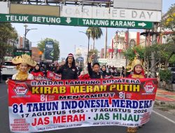 FMPN Lampung dan PNIB Gelar Kirab Merah Putih 300 Meter, Serukan Persatuan dan Jaga NKRI