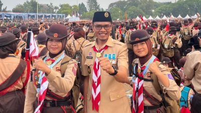 Mewakili Bupati Tanggamus, Ka Kwarcab Hadiri Pembukaan Jambore Nasional 2026 di Cibubur