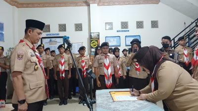 Garda Terdepan P4GN, Pengurus Saka Rintisan Anti Narkoba BNN Tanggamus Resmi Dilantik