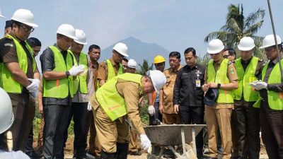Ground Breaking Relokasi Puskesmas Gisting Dimulai, Bupati Instruksikan Akses Jalan Diperlebar