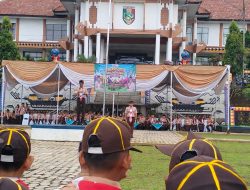 552 Pramuka Siaga Meriahkan Bazar Kwarcab Tanggamus 2026, Wabup Agus Suranto Pimpin Upacara Pembukaan